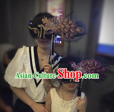 Top Performance Catwalks Headwear Halloween Cosplay Hair Accessories Mask