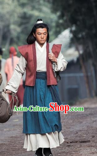 Traditional Asian Chinese Ancient Song Dynasty Commoner Costume, China Elegant Hanfu Clothing Bao Zheng Scholar Clothing