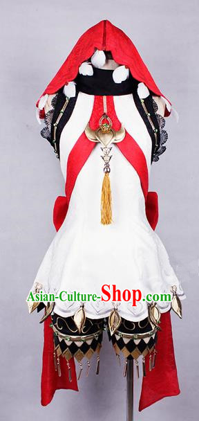 Asian Chinese Traditional Cospaly Costume Customization Ancient Zoroastrianism Young Lady Costume Complete Set, China Elegant Hanfu Princess Dress Clothing for Women