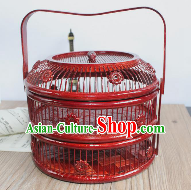 Asian Chinese Photography Props Traditional China Crafts Ancient Cabas Hamper