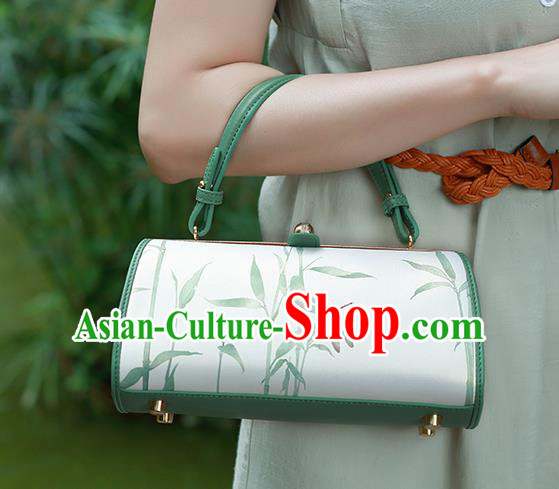 Traditional Handmade Asian Chinese Element Clutch Bags Shoulder Bag National Printing Dragonfly Handbag for Women