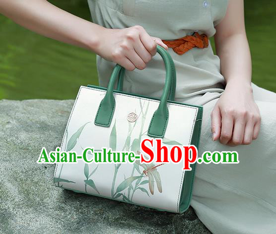 Traditional Handmade Asian Chinese Element Clutch Bags Shoulder Bag National Painting Handbag for Women