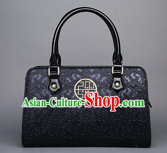 Traditional Handmade Asian Chinese Element Knurling Clutch Bags Shoulder Bag National Purple Handbag for Women