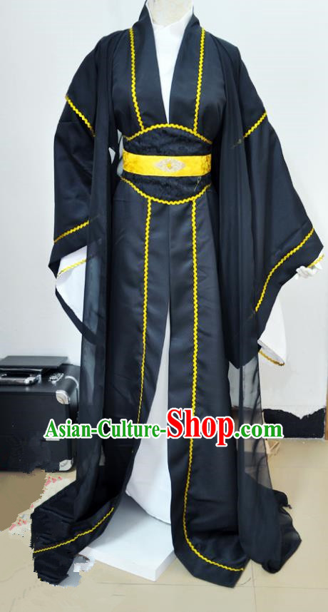 Chinese Ancient Cosplay Swordsman Prince Costumes, Chinese Traditional Clothing Chinese Cosplay Knight Costume for Men