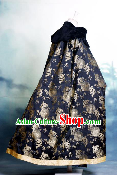 Traditional Chinese Imperial Emperor Costume Cloak, China Ancient Ming Dynasty Jiang hu Swordsman Cape Clothing for Men