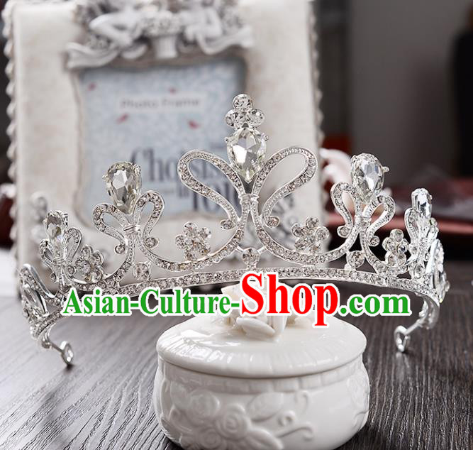 Top Grade Handmade Hair Accessories Baroque Crystal Royal Crown, Bride Wedding Hair Kether Jewellery Princess Imperial Crown for Women