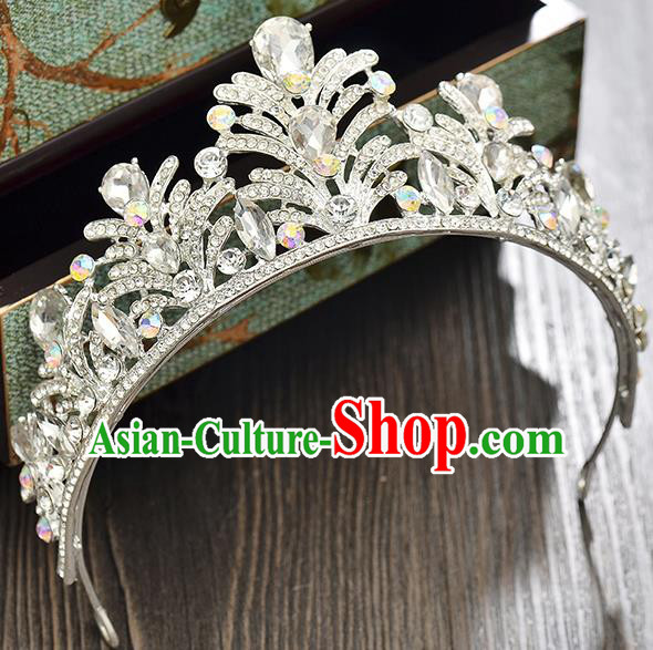 Top Grade Handmade Hair Accessories Baroque Princess Crystal Royal Crown, Bride Wedding Hair Kether Jewellery Imperial Crown for Women