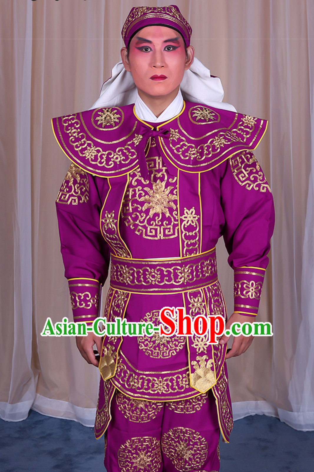 Chinese Traditional Wusheng Opera Costumes Complete Set for Men