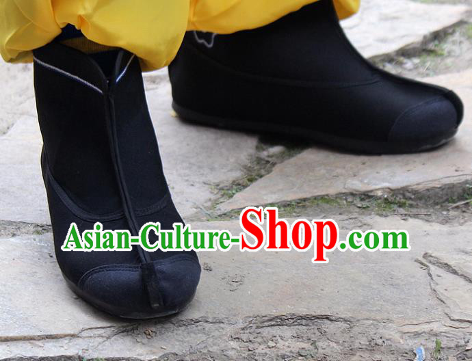 Traditional China Beijing Opera Takefu Shoes, Ancient Chinese Peking Opera Warrior Boots
