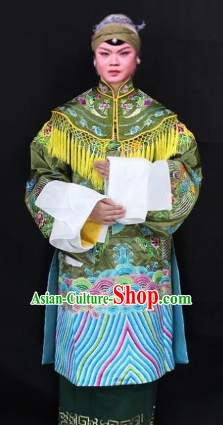 Traditional China Beijing Opera Old Women Costume Empress Dowager Embroidered Cape, Ancient Chinese Peking Opera Pantaloon Embroidery Dress Clothing