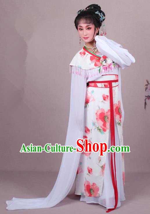 Top Grade Professional Beijing Opera Palace Lady Dance Costume Princess Red Cape, Traditional Ancient Chinese Peking Opera Diva Embroidery Clothing