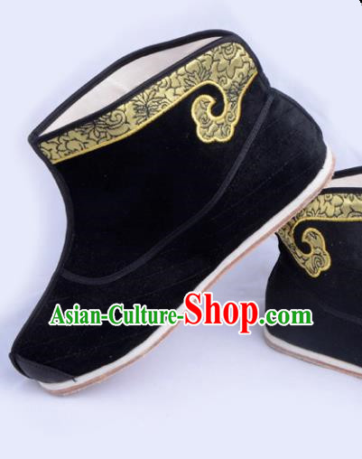 Top Grade Professional Beijing Opera Takefu Boots, Traditional Ancient Chinese Peking Opera Young Men Warrior Shoes