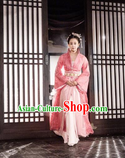 Traditional Chinese Tang Dynasty Imperial Princess Costume and Headpiece Complete Set, China Ancient Elegant Hanfu Palace Lady Dress Clothing for Women