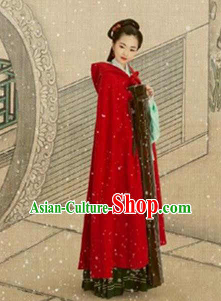 Traditional Chinese Hanfu Han Dynasty Costume Princess Cloak, Elegant Hanfu Clothing Chinese Ancient Palace Lady Mantle