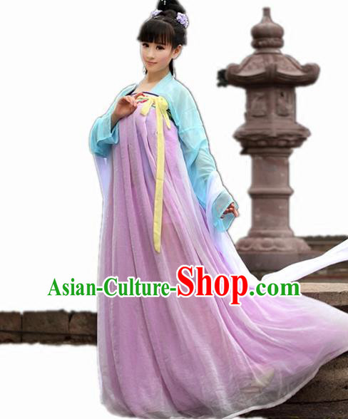 Traditional Chinese Tang Dynasty Imperial Concubine Costume, Elegant Hanfu Clothing Chinese Ancient Fairy Princess Dress Clothing for Women