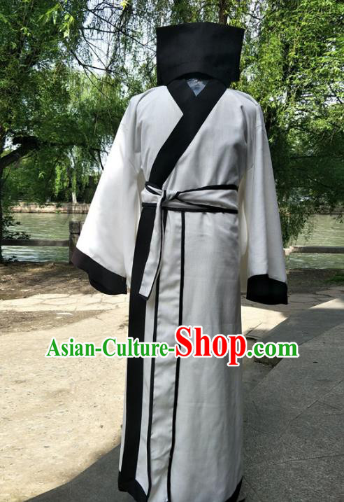 Traditional Chinese Ancient Scholar Costume, Chinese Han Dynasty Xiucai Hanfu Clothing for Men