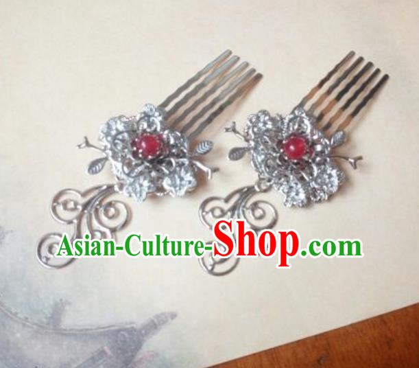 Traditional Handmade Chinese Ancient Classical Hanfu Hair Accessories Hair Comb, Princess Hairpins Headwear for Women