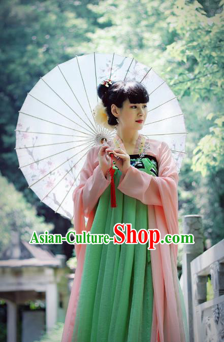 Asian Fashion Oriental Dresses Chinese Hanfu Tang Dynasty Costumes Complete Set