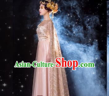 Traditional Ancient Chinese Imperial Concubine Fairy Costume, Elegant Hanfu Chinese Tang Dynasty Embroidered Clothing for Women