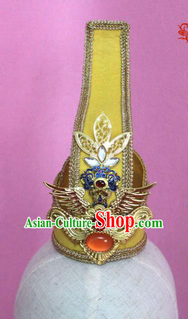 Traditional Handmade Chinese Hair Accessories Emperor Headwear, China Han Dynasty Hairdo Crown Tuinga for Men