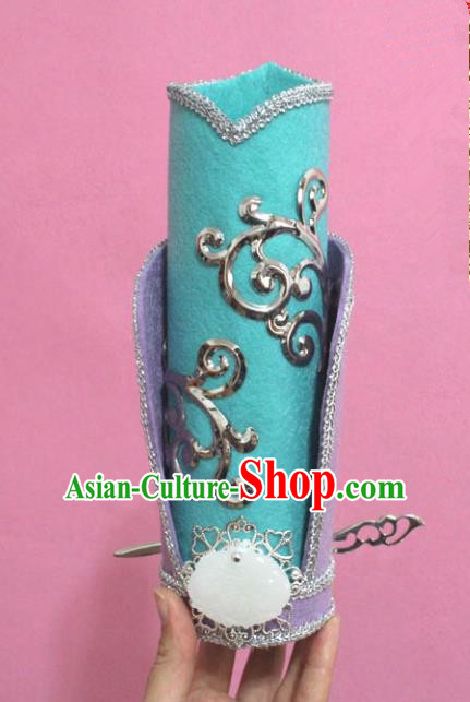 Traditional Handmade Chinese Hair Accessories Swordsman Headwear, China Jin Dynasty Hairdo Crown Tuinga for Men