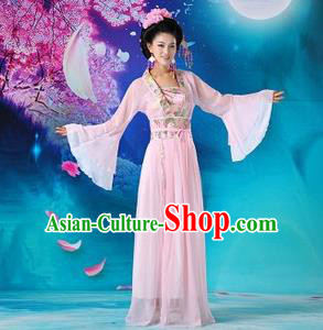 Traditional Ancient Chinese Palace Lady Costume, Asian Chinese Tang Dynasty Princess Fairy Green Dress Clothing for Women