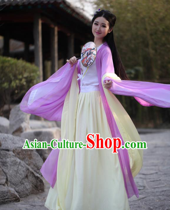 Traditional Ancient Chinese Nobility Lady Embroidered Costume Cardigan and Slip Skirt, Elegant Hanfu Chinese Tang Dynasty Princess Dress Clothing