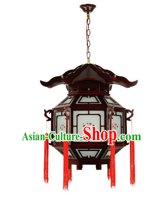 Traditional Chinese Handmade Wood Palace Lantern China Ceiling Palace Lamp