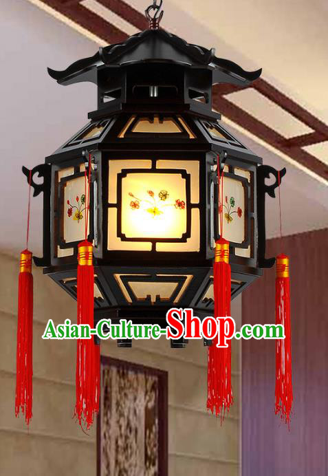 Chinese White Gourd Silk Table Palace Lantern  Replica Palace Lamp