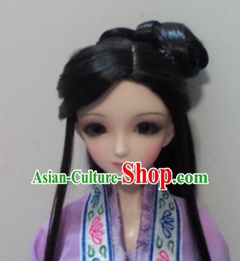 Traditional Handmade Chinese Ancient Princess Nobility Lady Wig Sheath for Women