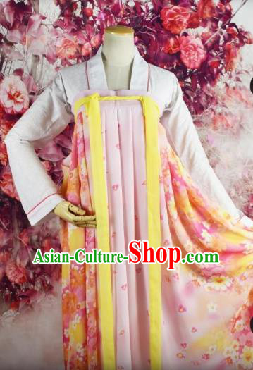 Traditional Chinese Ancient Princess Costume Tang Dynasty Palace Lady Dress Clothing for Women