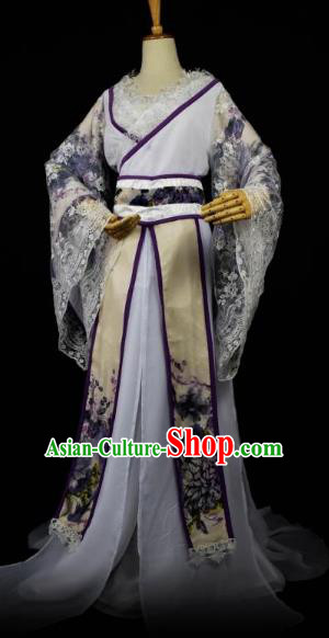 Traditional Chinese Ancient Princess Hanfu Costume Han Dynasty Nobility Lady Dress Clothing for Women