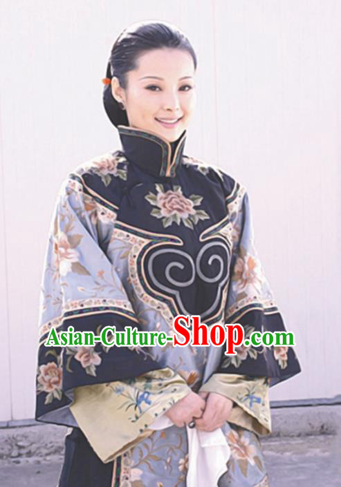 Traditional Chinese Ancient Late Qing Dynasty Nobility Mistress Embroidered Xiuhe Suit Costume for Women