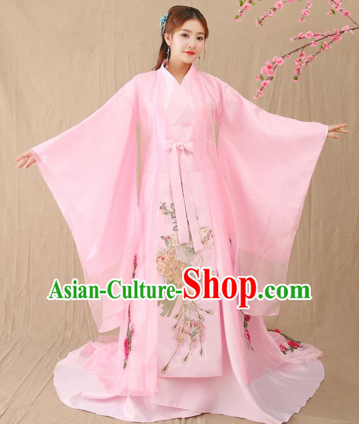 Traditional Chinese Southern and Northern Dynasties Imperial Concubine Costume, China Ancient Palace Lady Hanfu Dress Clothing for Women