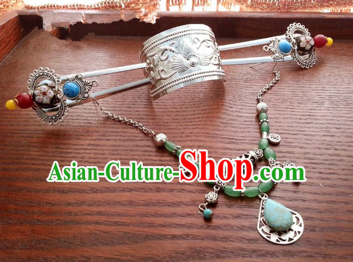 Traditional Handmade Chinese Ancient Classical Hair Accessories Palace Princess Frontlet Hairpins for Women