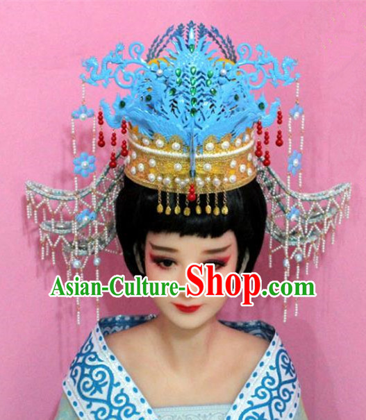 Traditional Chinese Handmade Ming Dynasty Empress Hair Accessories Ancient Queen Hairpins Tassel Phoenix Coronet for Women