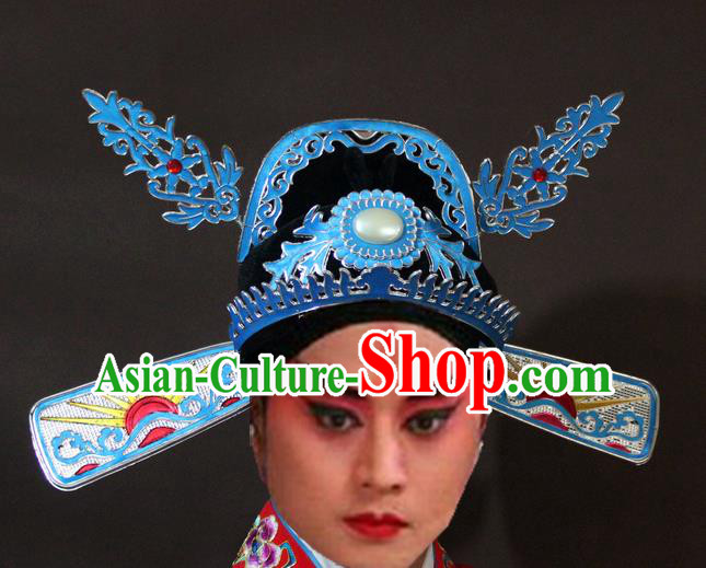 Traditional China Beijing Opera Lang Scholar Hats, Chinese Peking Opera Niche Headwear