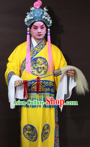 Traditional China Beijing Opera Eunuch Embroidery Costume, Chinese Peking Opera Embroidered Robe Clothing