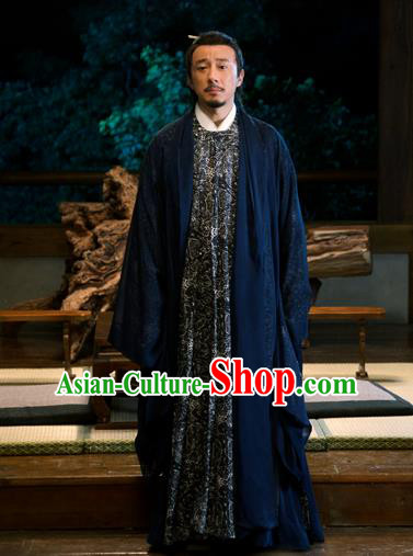 Chinese Traditional Ancient Cabinet Minister Costumes The Rise of Phoenixes Tang Dynasty Chancellor Clothing for Men