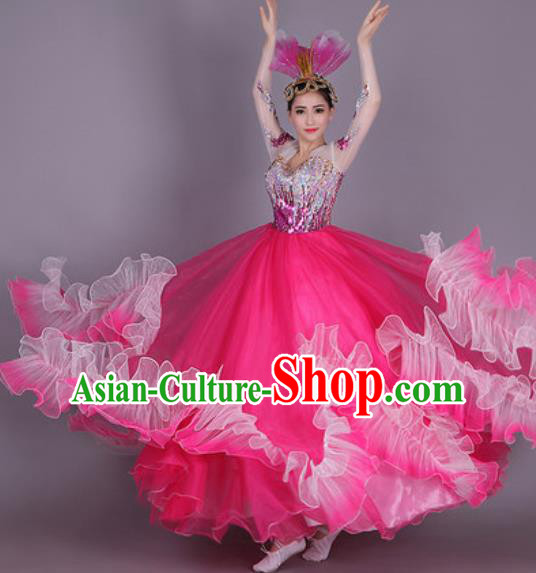 Professional Modern Dance Dress Opening Dance Stage Performance Chorus Costume for Women