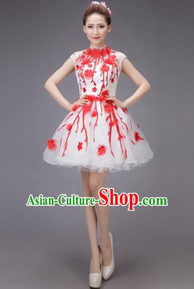 Professional Modern Dance Chorus Bubble Dress Opening Dance Stage Performance Costume for Women