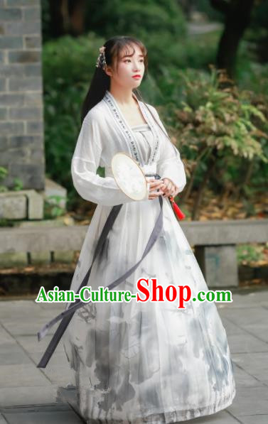 Chinese Traditional Tang Dynasty Nobility Lady Costumes Ancient Maidenform Hanfu Dress for Women