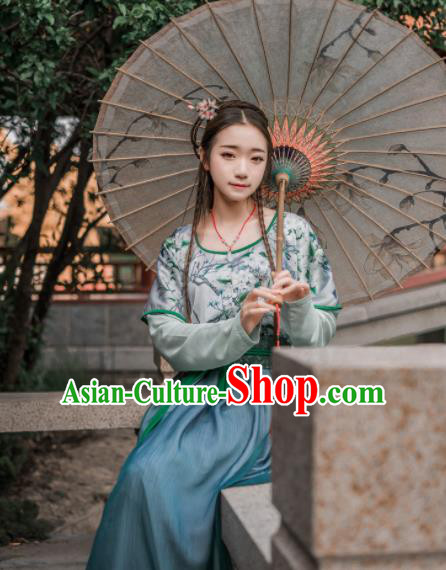 Chinese Traditional Ancient Costumes Tang Dynasty Palace Lady Hanfu Dress for Women