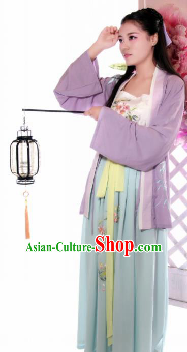 Chinese Traditional Ancient Costumes Song Dynasty Nobility Lady Hanfu Dress for Women