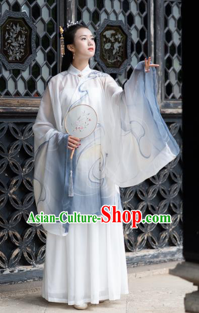 Chinese Ancient Ming Dynasty Nobility Lady Embroidered Costumes for Rich