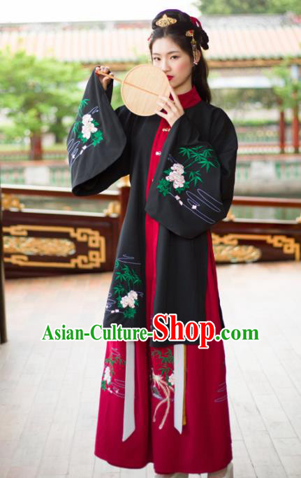 Ancient Chinese Ming Dynasty Palace Lady Costumes Hanfu Dress for Rich