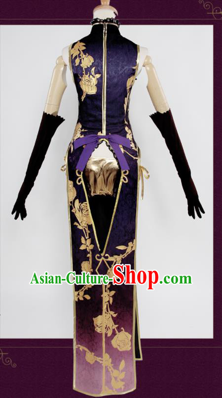 Ancient Chinese Cosplay Costume Chinese Shoes Traditional China Swordsman Clothing and Jewelry Accessories