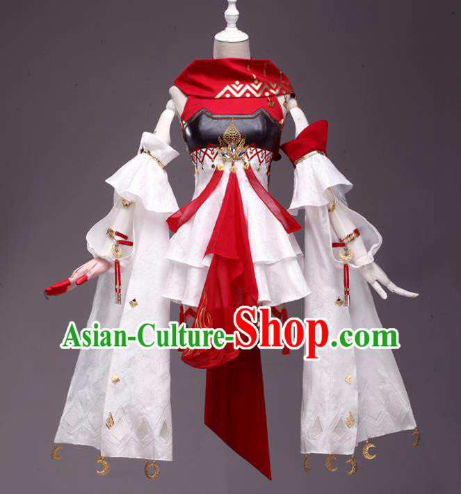 Chinese Traditional Cosplay Young Lady Costumes Ancient Swordswoman Dress for Women