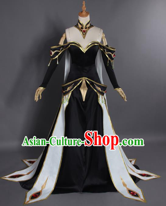 Chinese Traditional Cosplay Queen Costumes Ancient Swordswoman Hanfu Clothing for Women