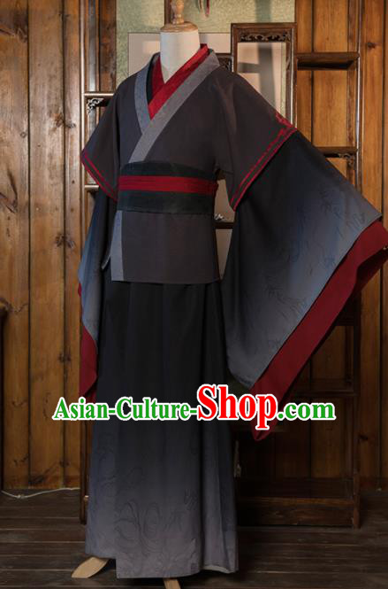Chinese Traditional Cosplay Taoist Costumes Ancient Swordsman Clothing for Men